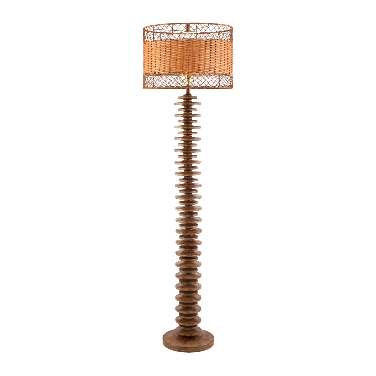 Modern European furniture - Stacked Circular Base Floor Lamp - www.oroa.com