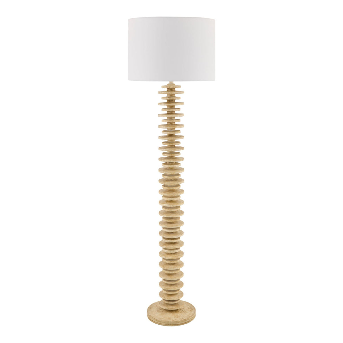 Modern European furniture - Stacked Circular Base Floor Lamp - www.oroa.com