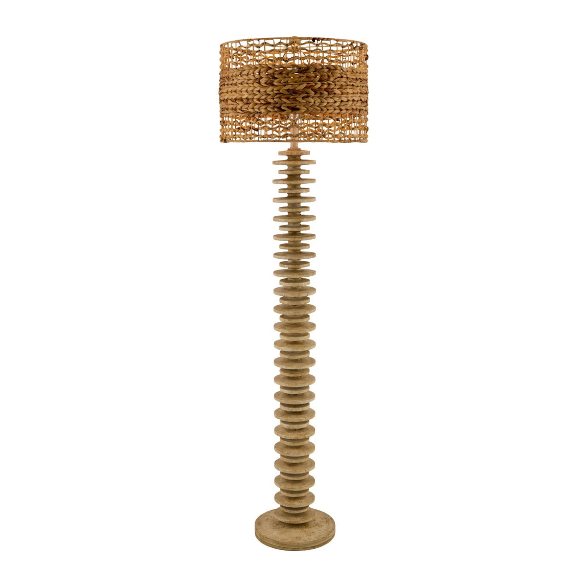 Modern European furniture - Stacked Circular Base Floor Lamp - www.oroa.com