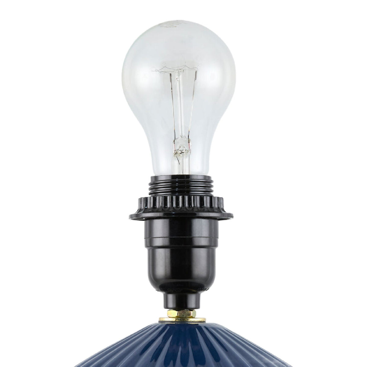 Modern European furniture - Fluted Ceramic Accent Table Lamp - www.oroa.com