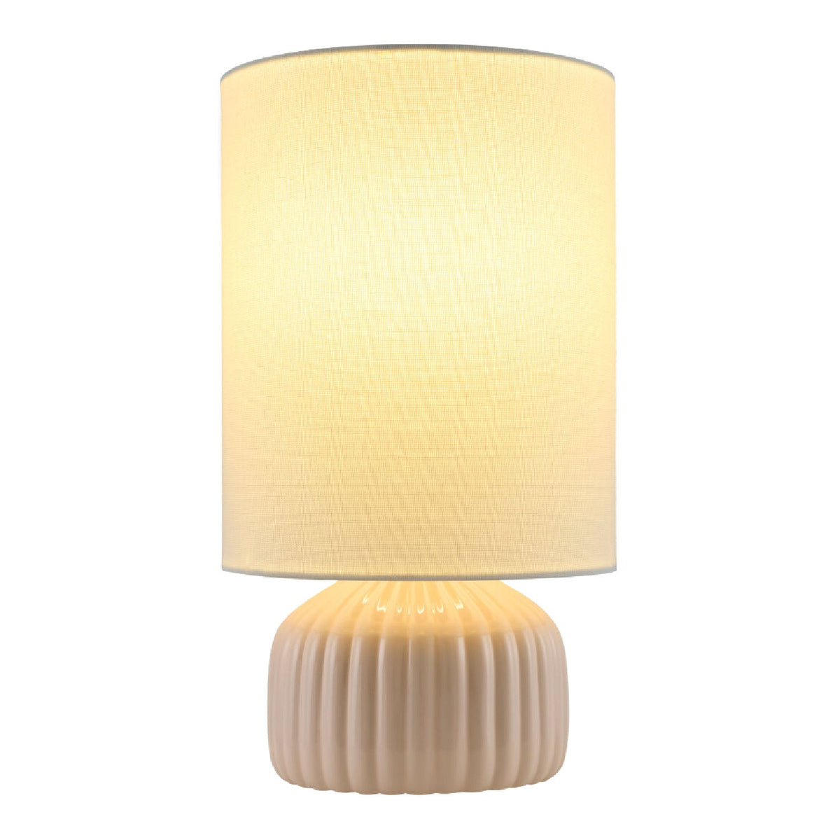 Modern European furniture - Fluted Ceramic Accent Table Lamp - www.oroa.com