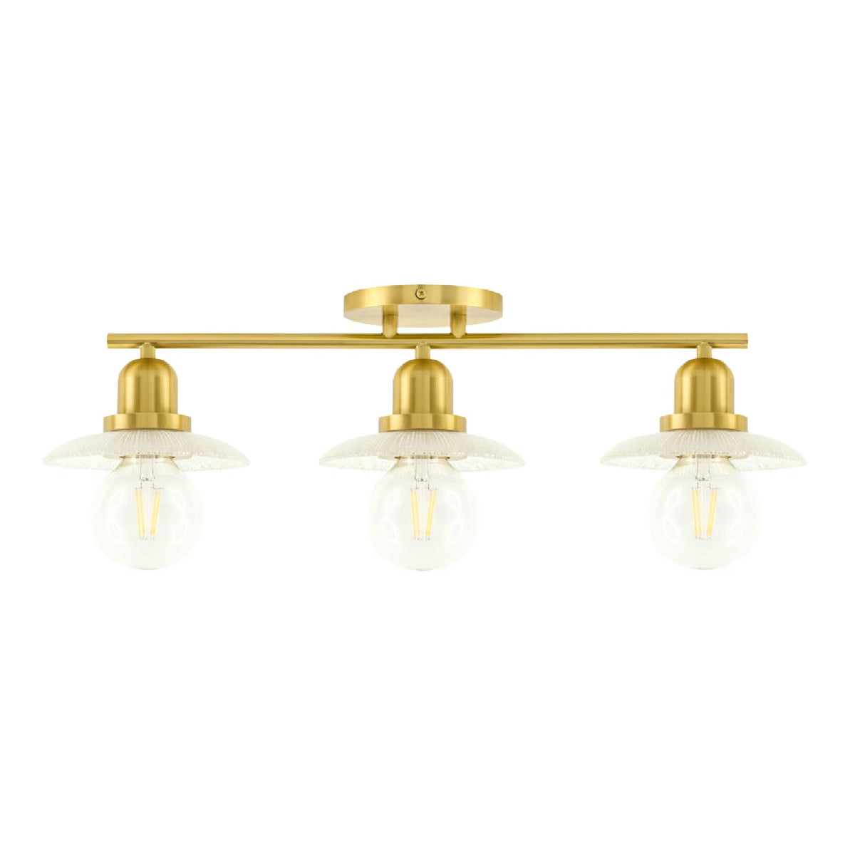 Modern European furniture - Gold Fixture Glass Wall Lamp - www.oroa.com