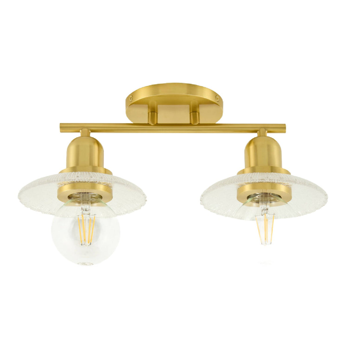 Modern European furniture - Gold Fixture Glass Wall Lamp - www.oroa.com