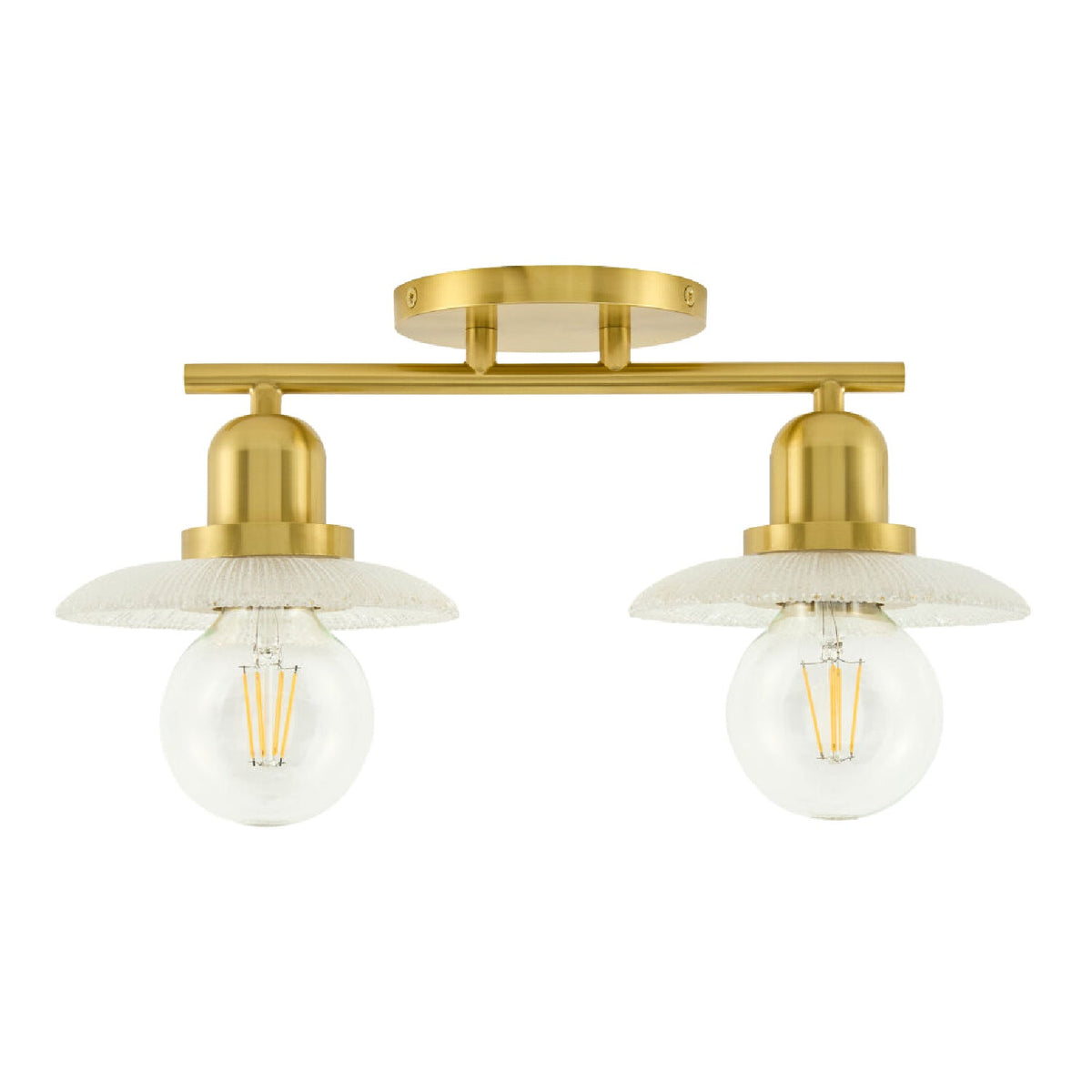 Modern European furniture - Gold Fixture Glass Wall Lamp - www.oroa.com