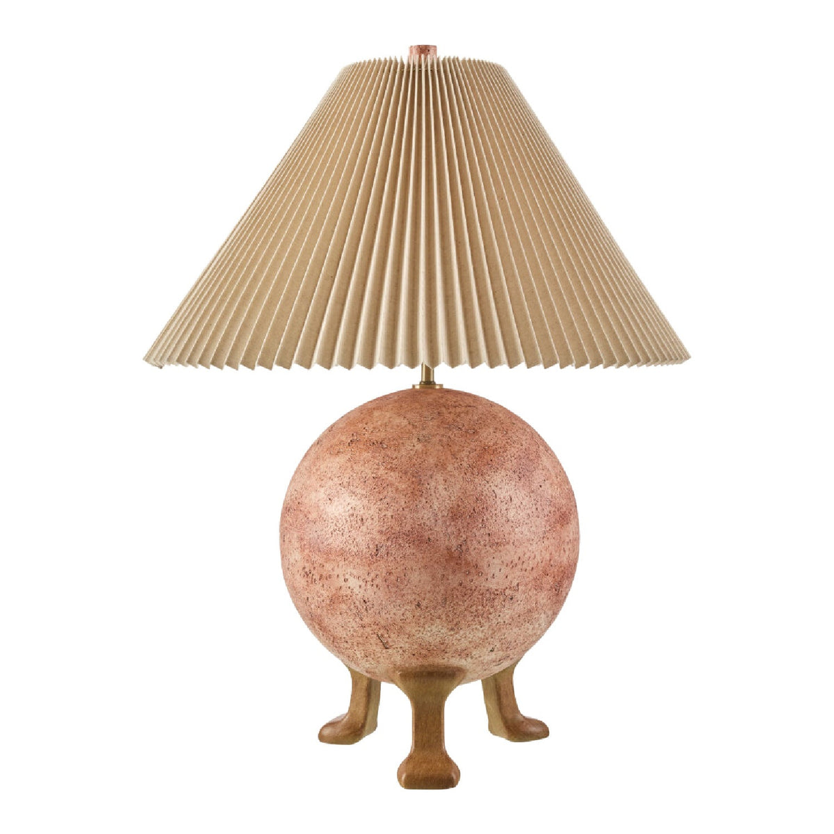 Modern European furniture - Pleated Linen Cement Table Lamp - www.oroa.com