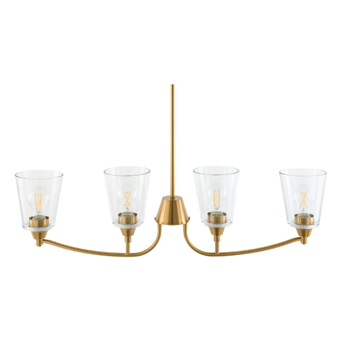 Modern European furniture - Glass Shades 4-Light Chandelier - www.oroa.com