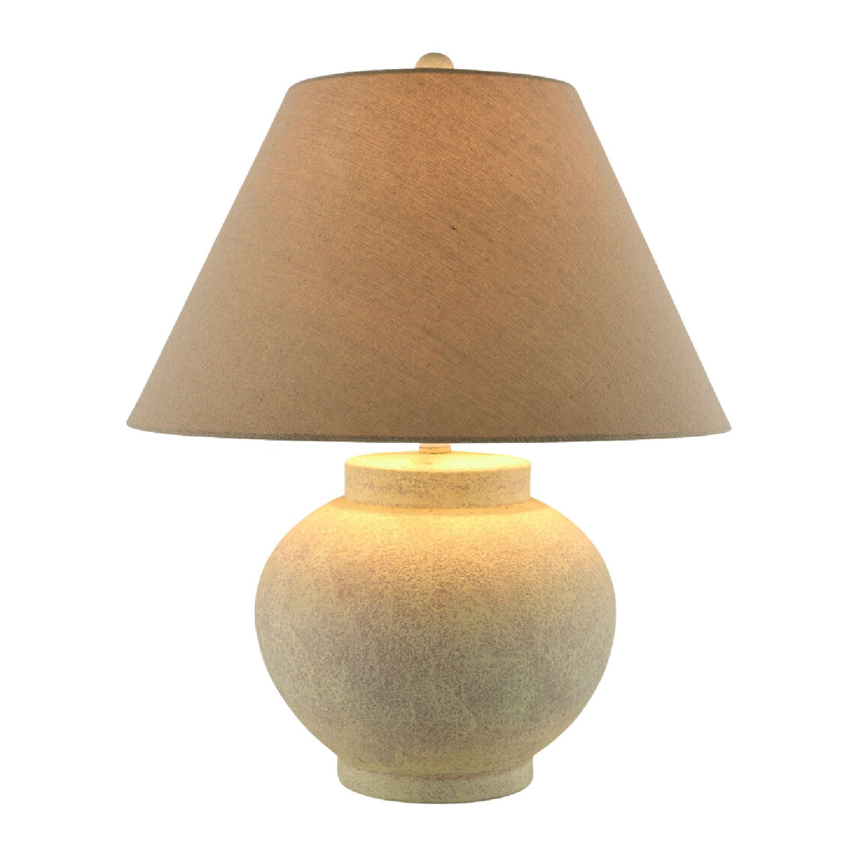 Modern European furniture - Ceramic Beige Linen Table Lamp - www.oroa.com