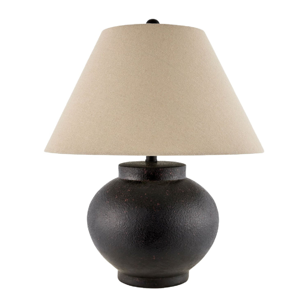 Modern European furniture - Ceramic Beige Linen Table Lamp - www.oroa.com