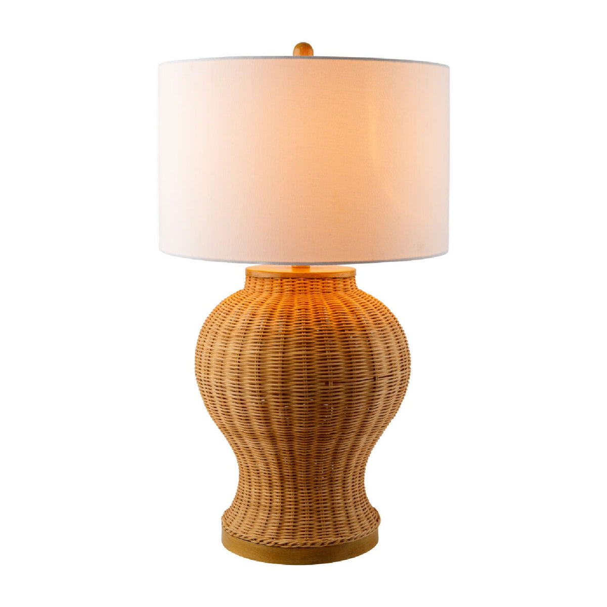 Modern European furniture - Brown Rattan Accent Table Lamp - www.oroa.com