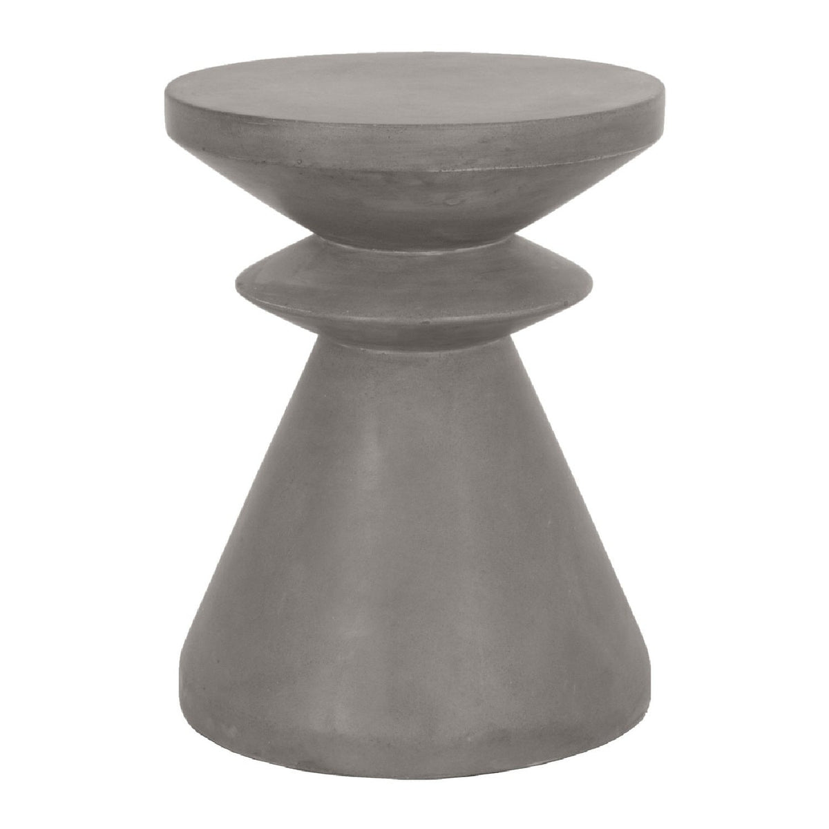 Modern European furniture - Gray Concrete Indoor/Outdoor Accent Table - www.oroa.com