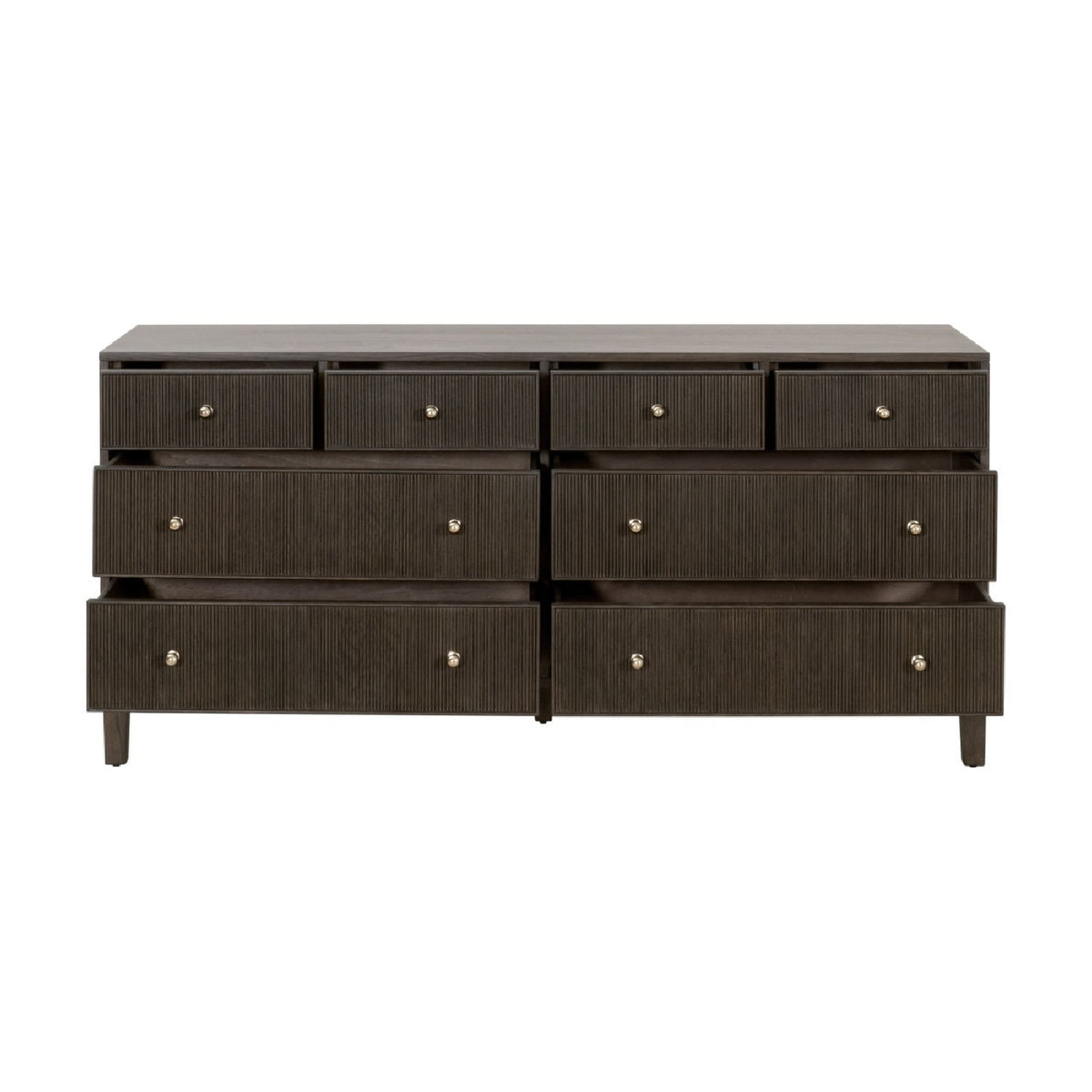 8-Drawer Oak Double Dresser | Living Essentials Highland