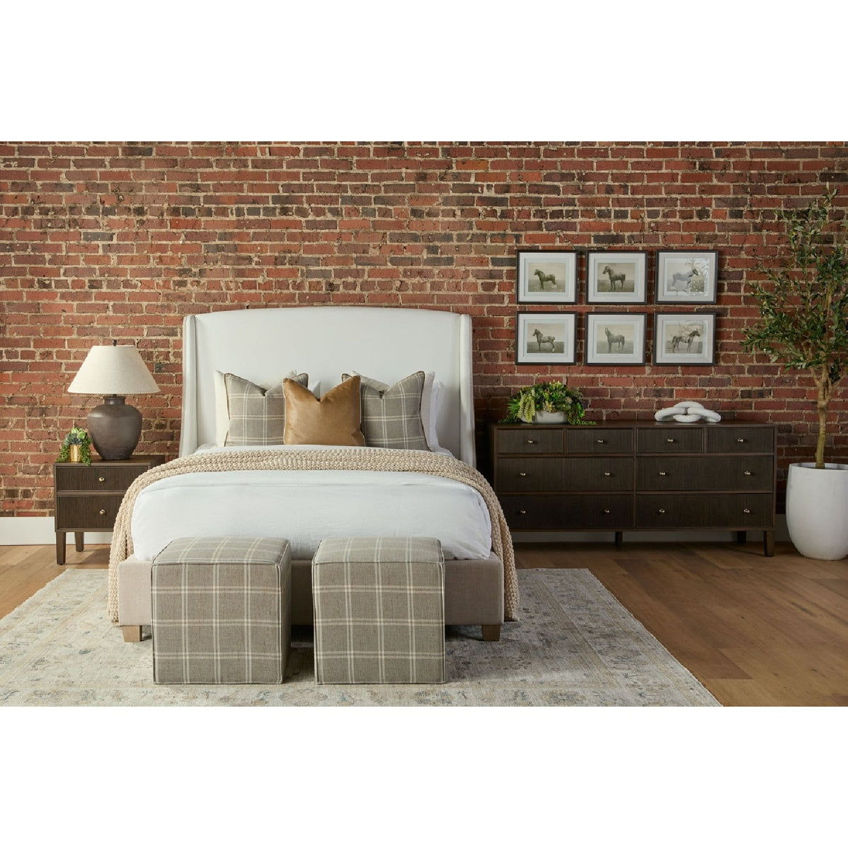 8-Drawer Oak Double Dresser | Living Essentials Highland