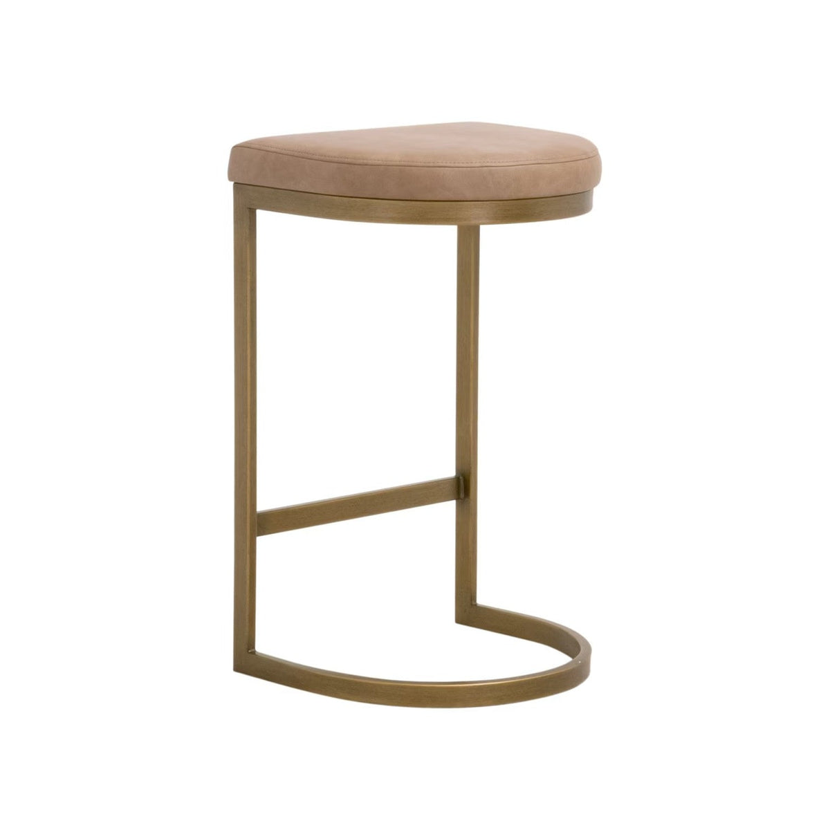 Gold Cantilevered Counter Stool | Living Essentials Cresta