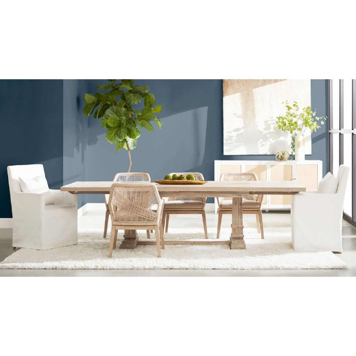 Modern European furniture - Acacia Extendable Dining Table - www.oroa.com