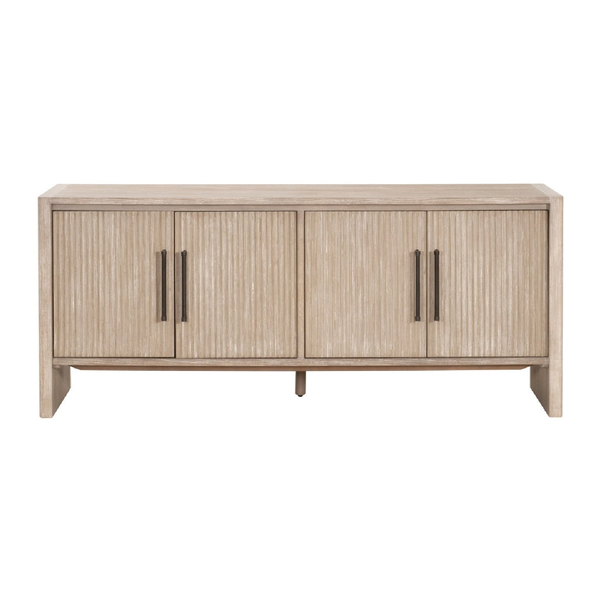 Modern European furniture - Gray Acacia 4-Door Media Sideboard - www.oroa.com