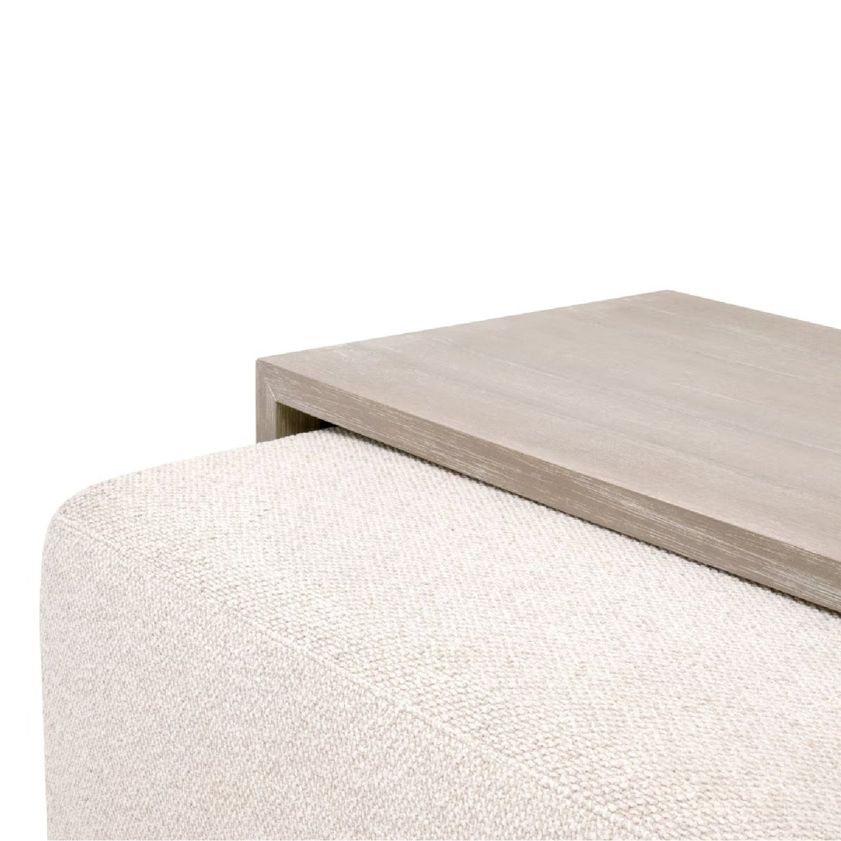 Acacia Upholstered Coffee Table | Living Essentials Dovetail