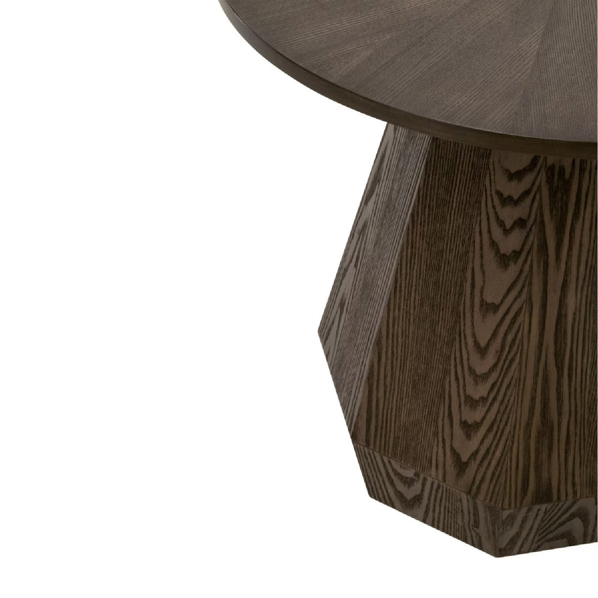 Round Wooden End Table | Living Essentials Coulter