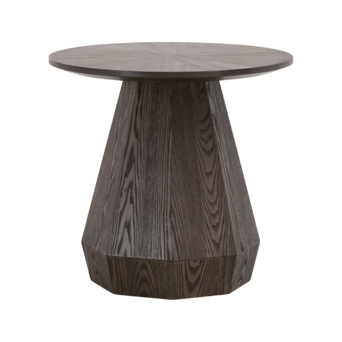 Round Wooden End Table | Living Essentials Coulter