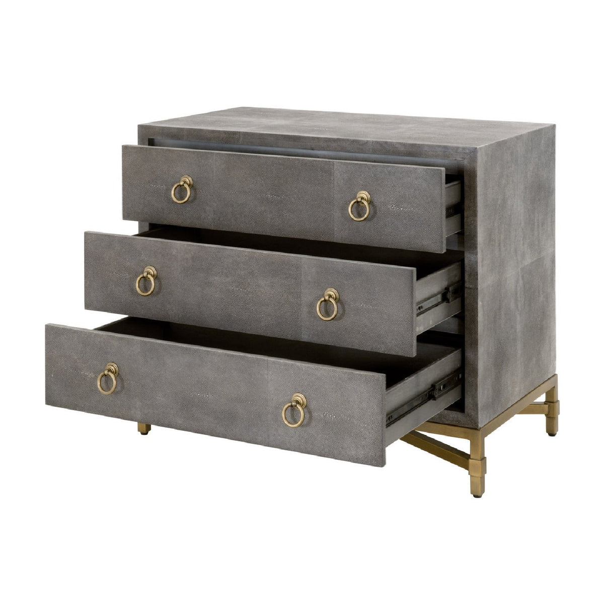 Shagreen Drawer Nightstand | Living Essentials Strand