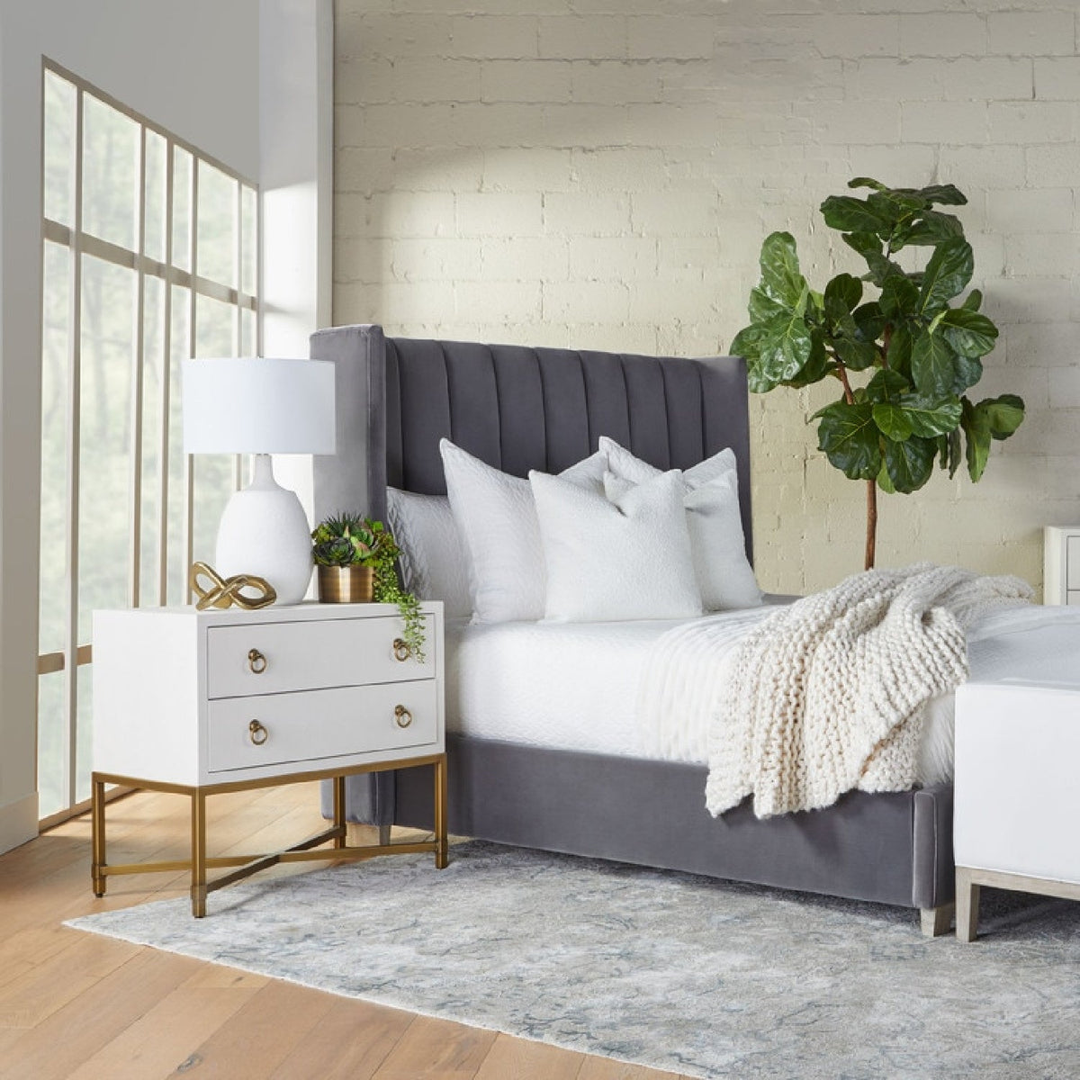 Shagreen Drawer Nightstand | Living Essentials Strand