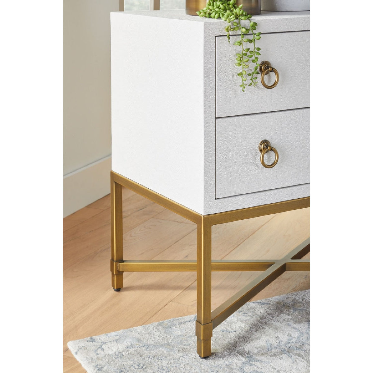 Shagreen Drawer Nightstand | Living Essentials Strand