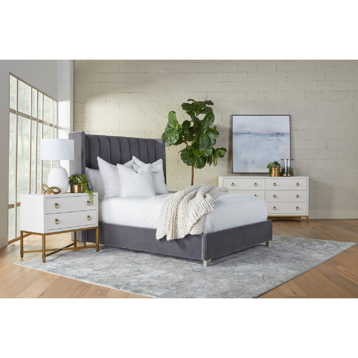 Shagreen Drawer Nightstand | Living Essentials Strand