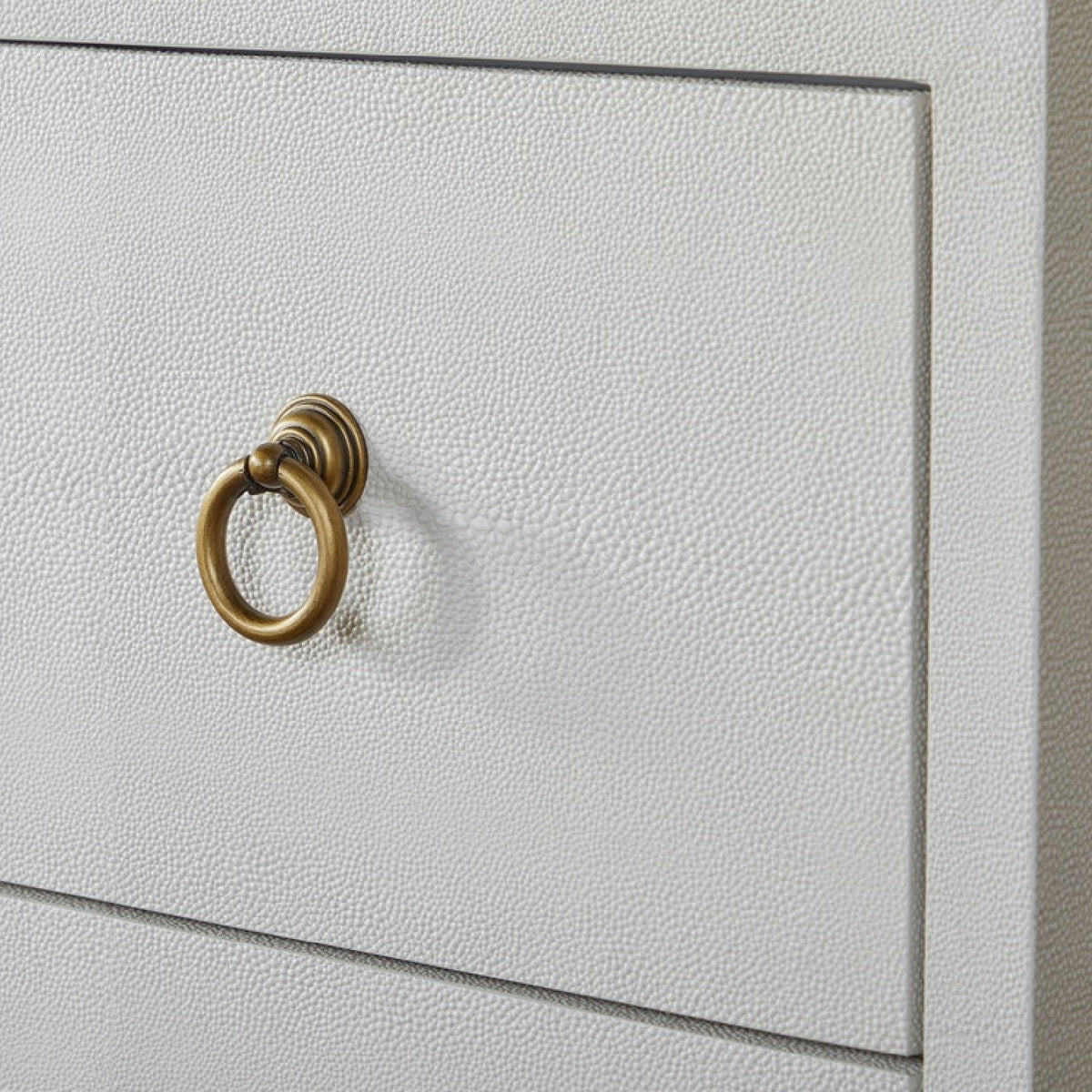 Modern European furniture - White Shagreen 6-Drawer Double Dresser - www.oroa.com