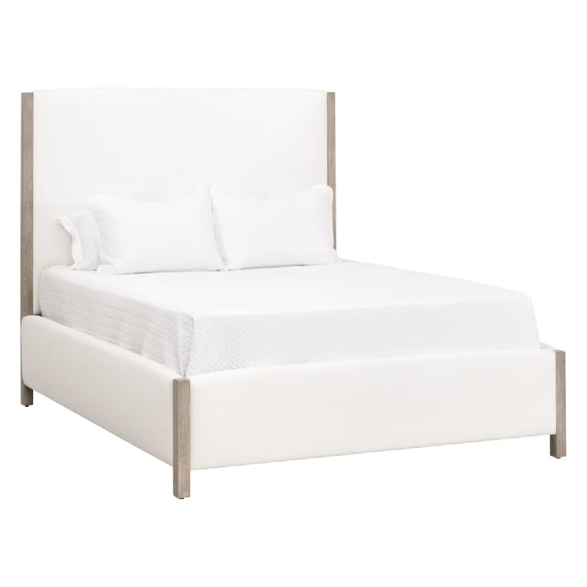 Solid Wood Framed Queen Bed | Living Essentials Emmett