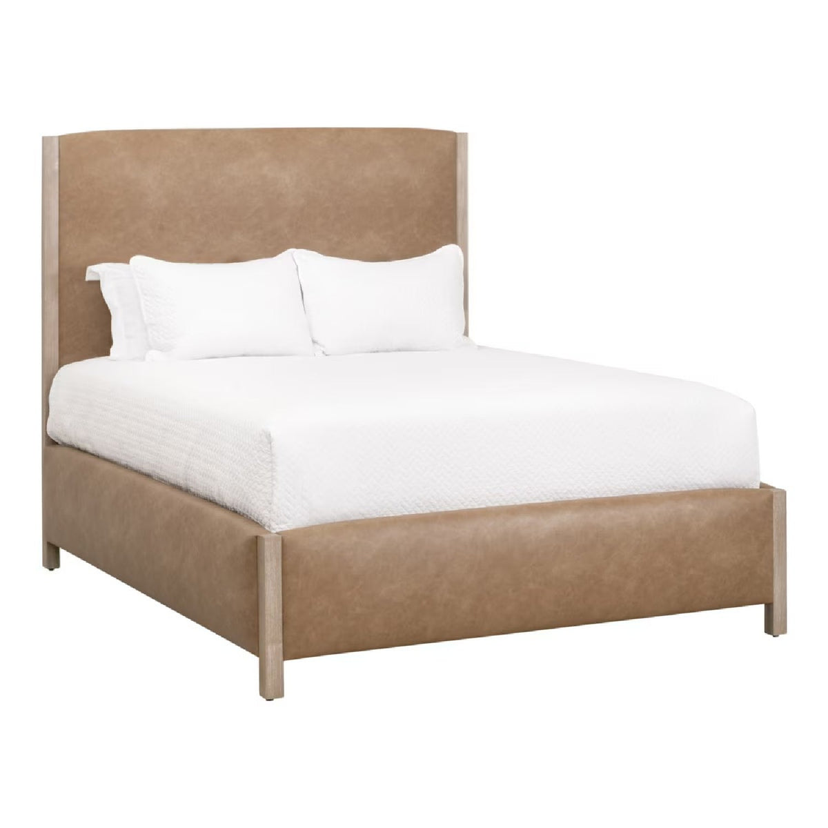 Solid Wood Framed King Bed | Living Essentials Emmett