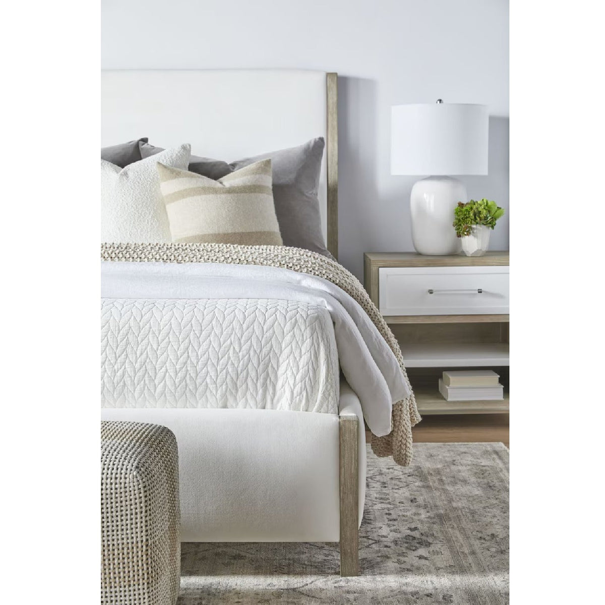 Solid Wood Framed King Bed | Living Essentials Emmett