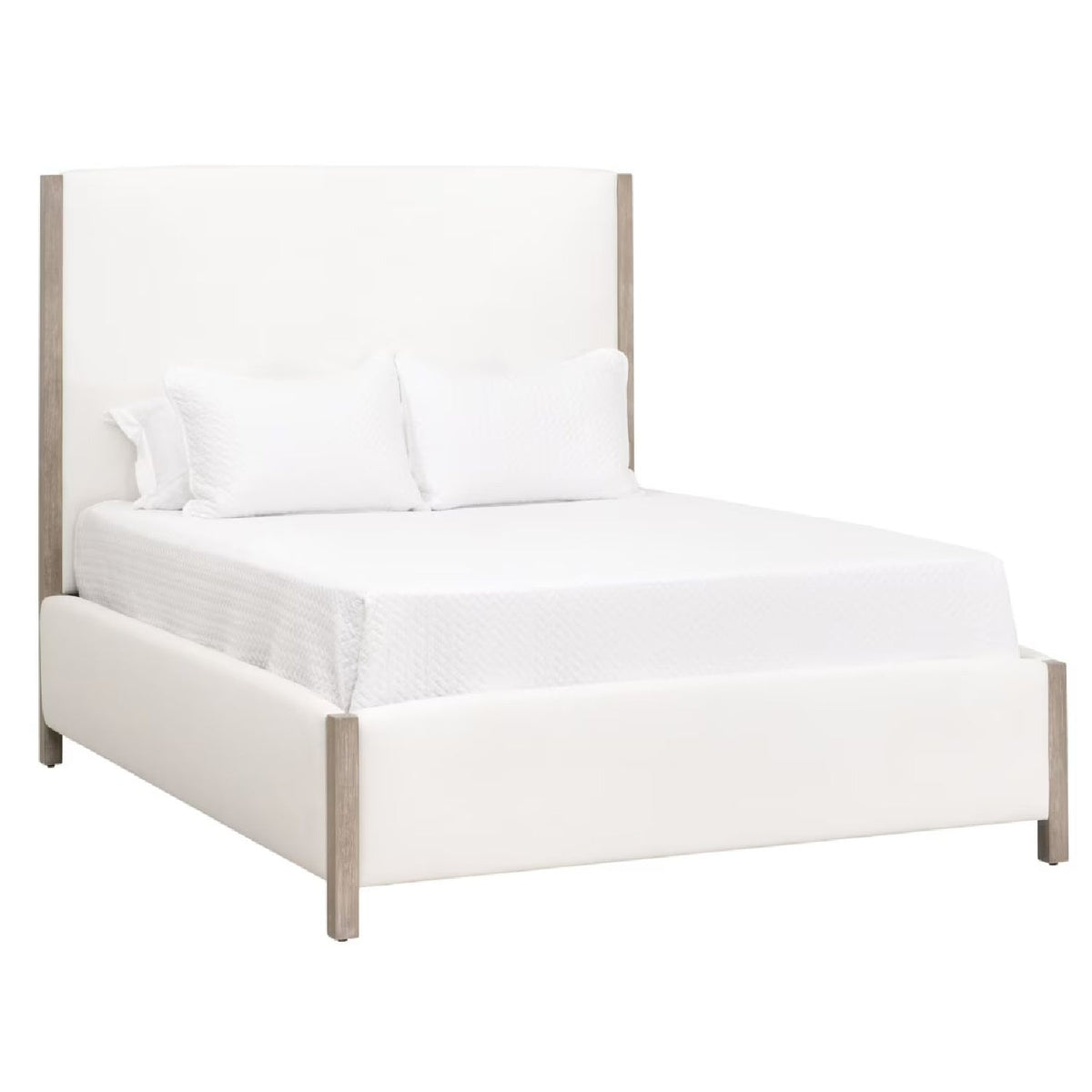 Solid Wood Framed King Bed | Living Essentials Emmett