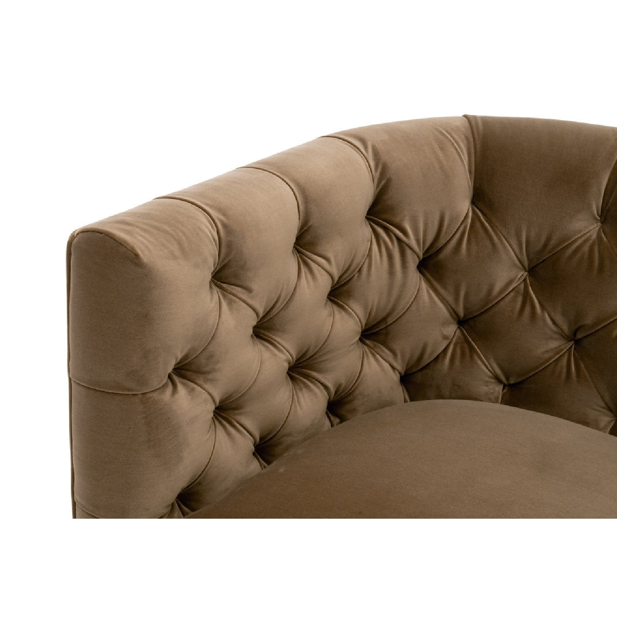Tufted Back Swivel Club Chair | Living Essentials Marcel