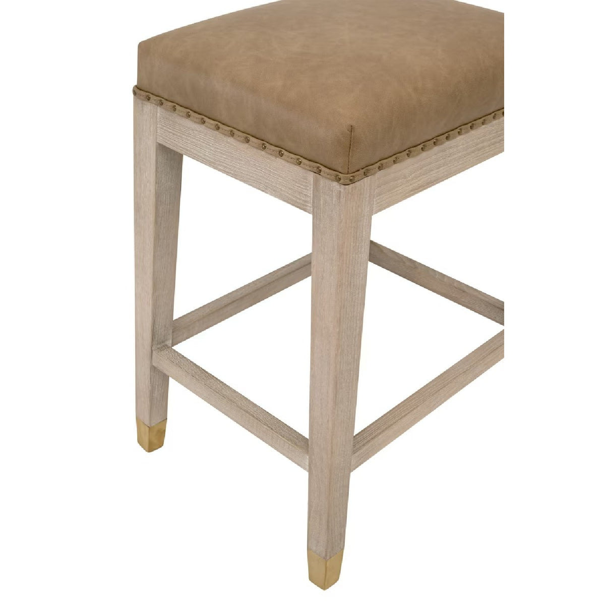Vegan Leather Seat Counter Stool | Living Essentials Wyatt