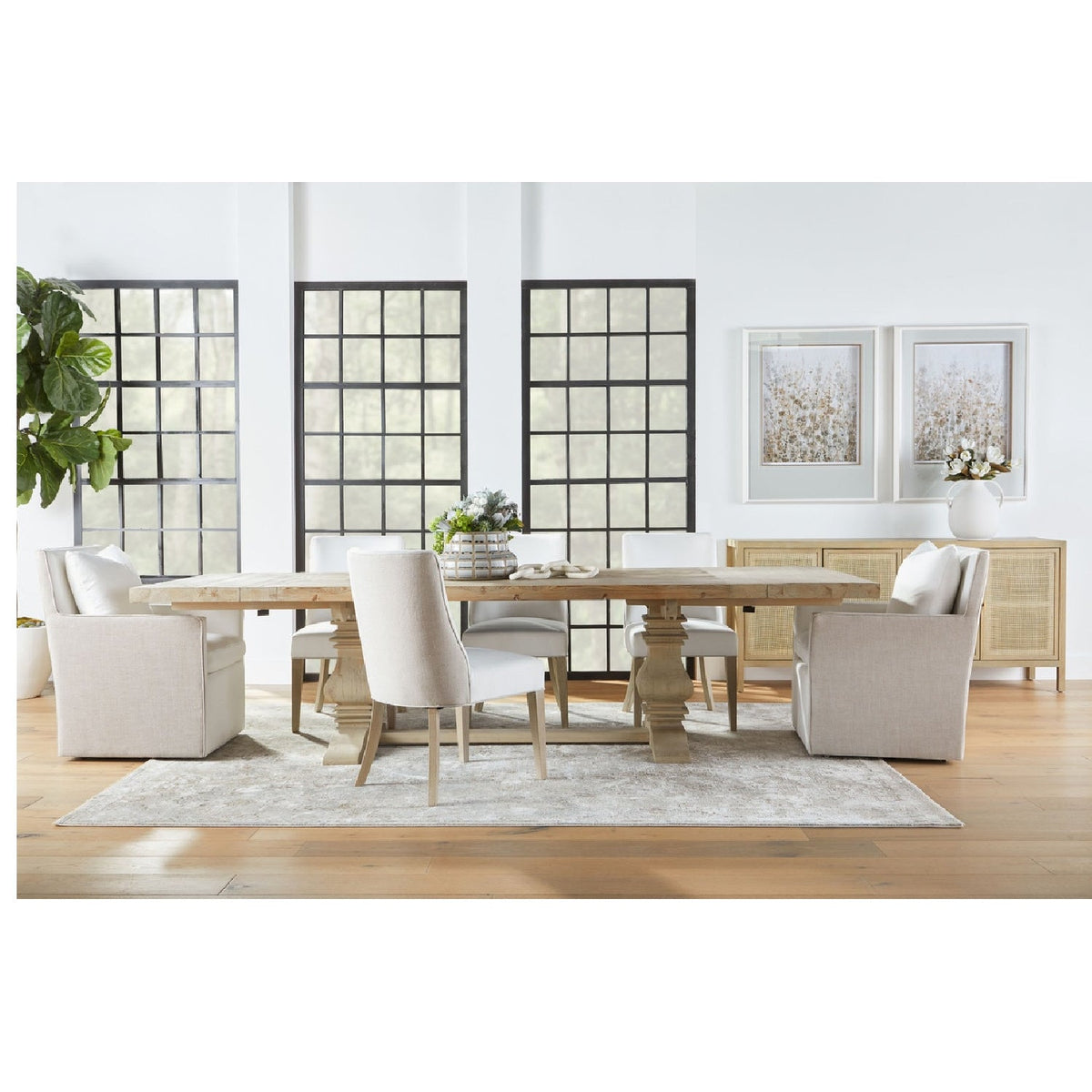 Two-Toned Dining Chairs (2) | Living Essentials Duet
