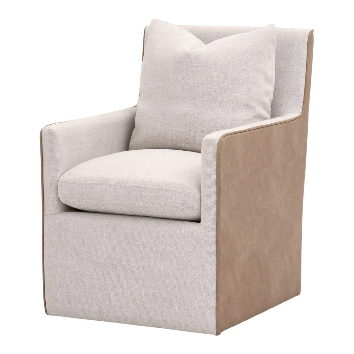 Two-Toned Wheeled Lounge Chair | Living Essentials Harmony