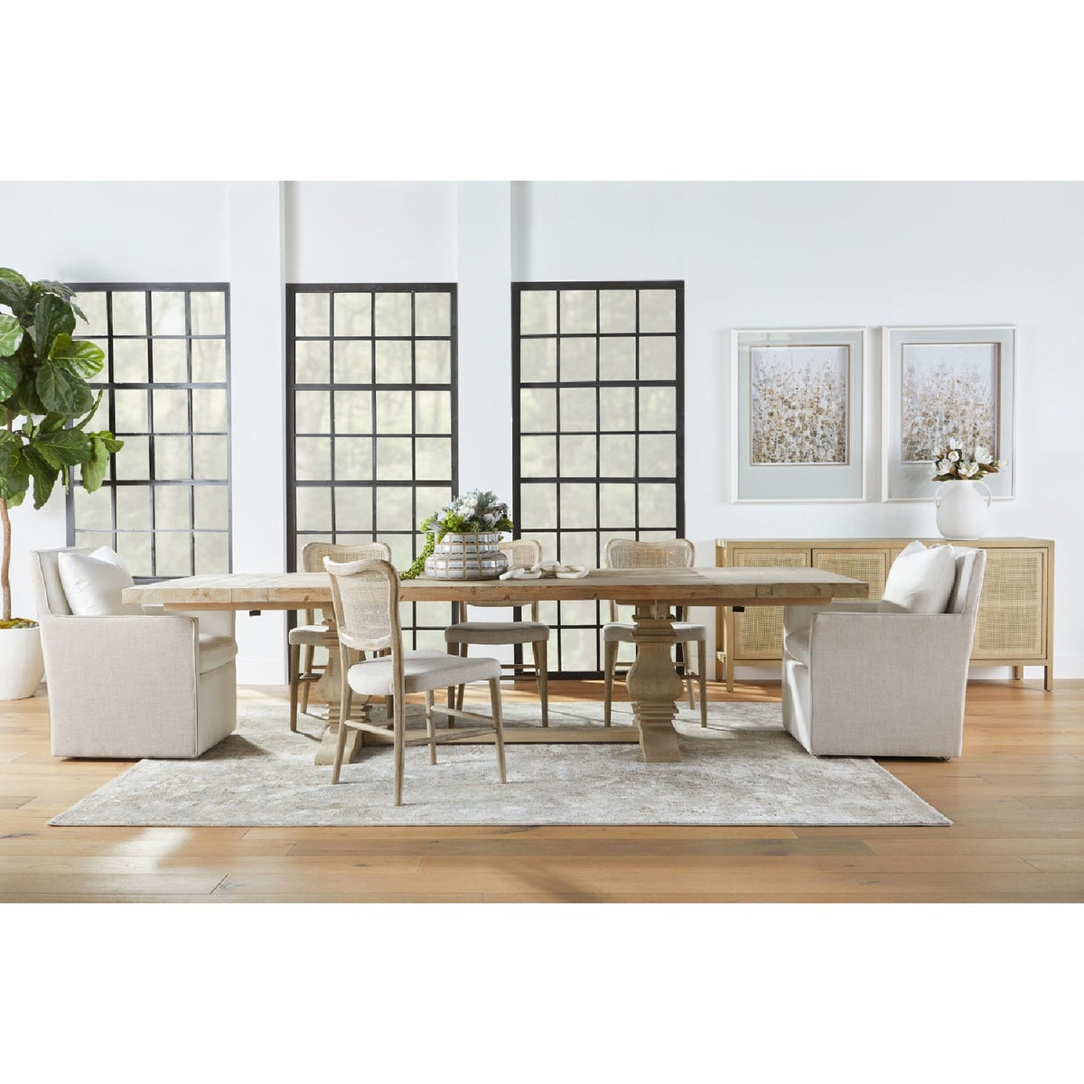 Two-Toned Wheeled Lounge Chair | Living Essentials Harmony