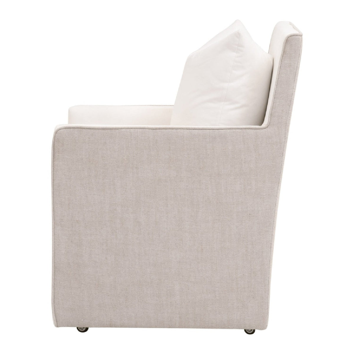 Two-Toned Wheeled Lounge Chair | Living Essentials Harmony