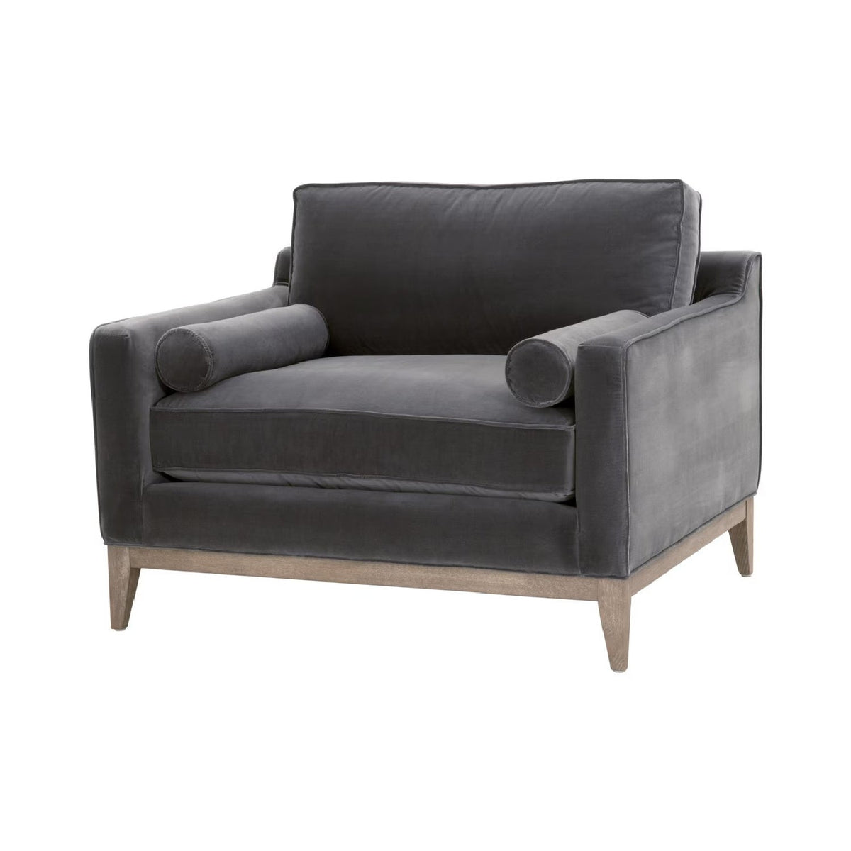 Velvet Modern Loveseat | Living Essentials Parker