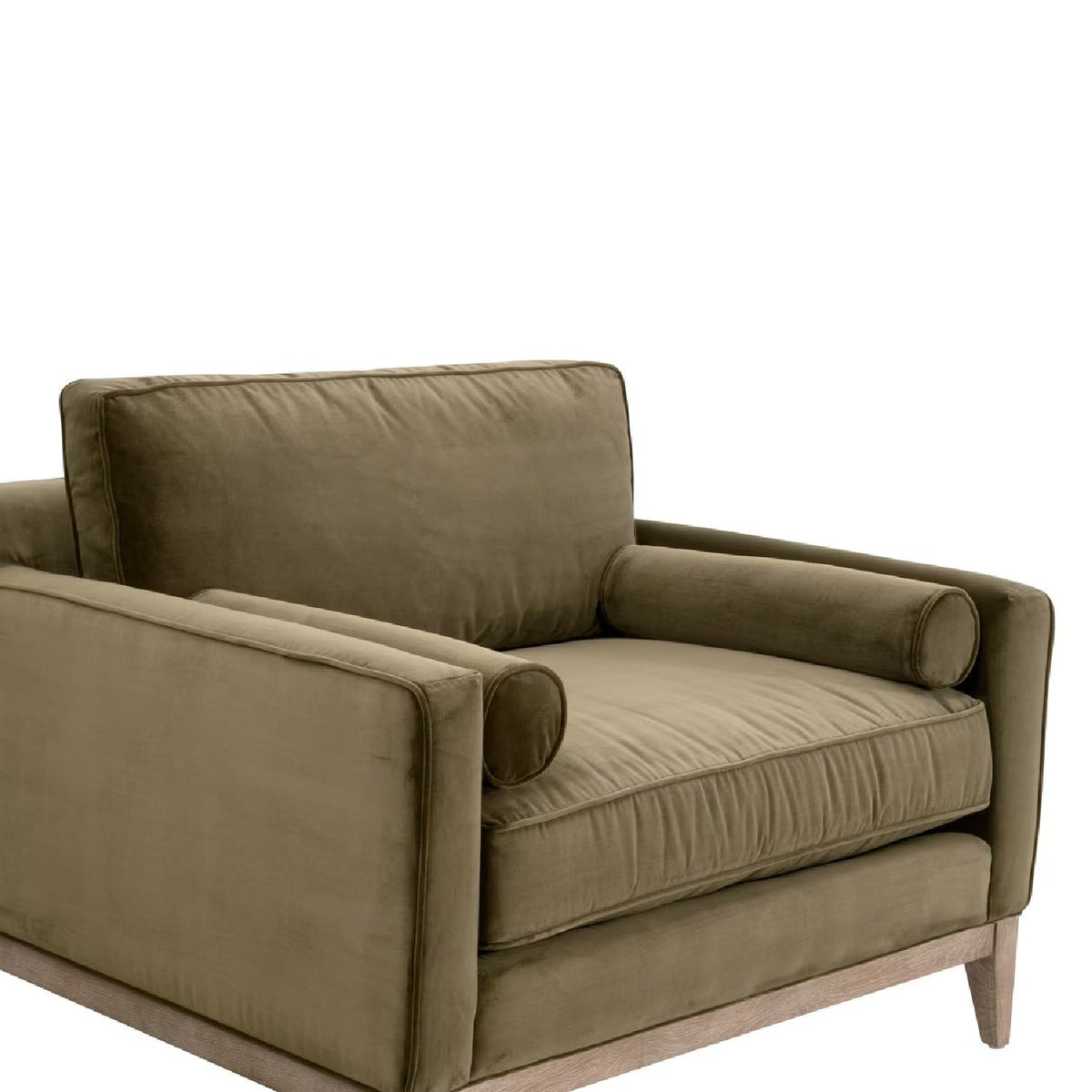 Velvet Modern Loveseat | Living Essentials Parker