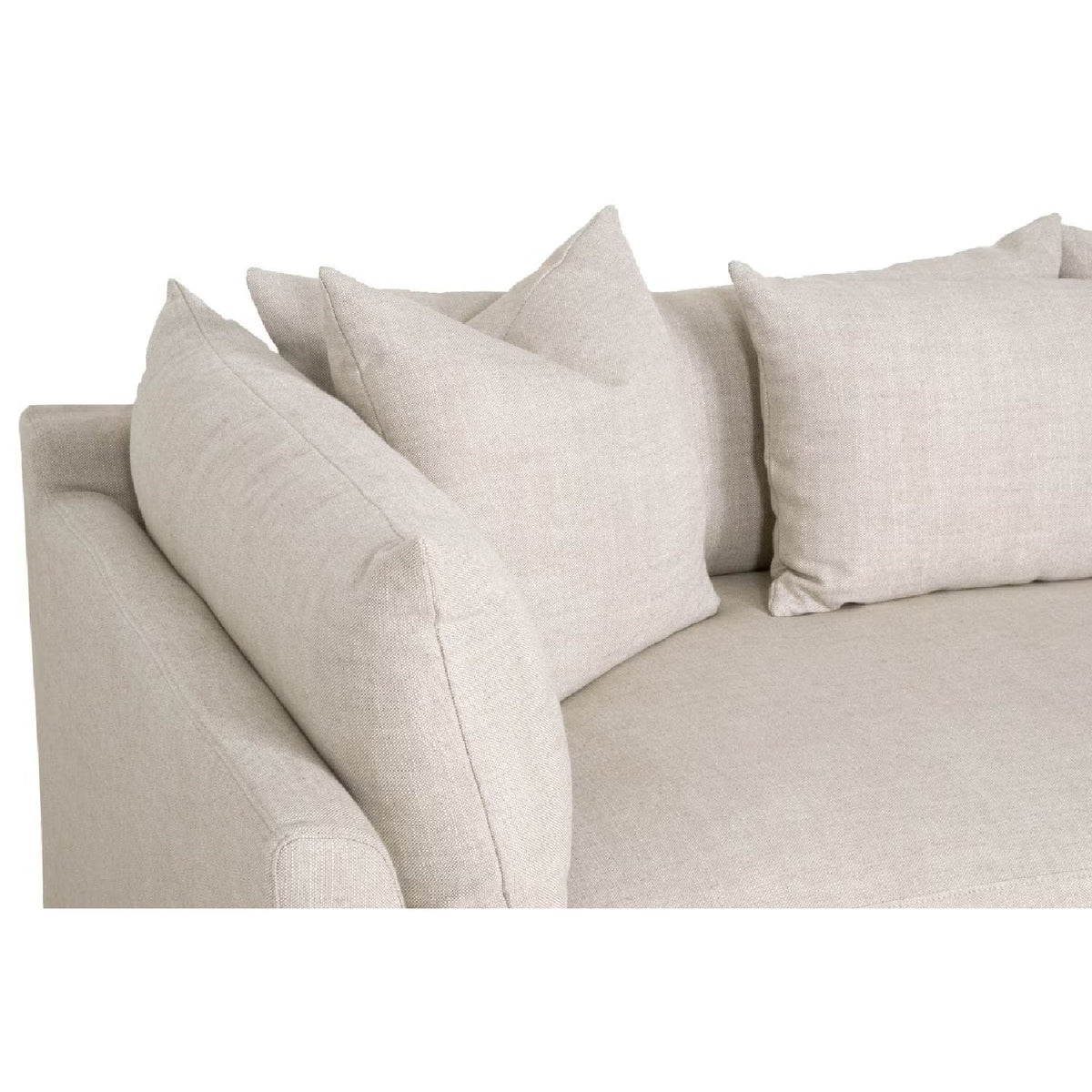 Beige Slipcover Sectional Sofa | Living Essentials Haven