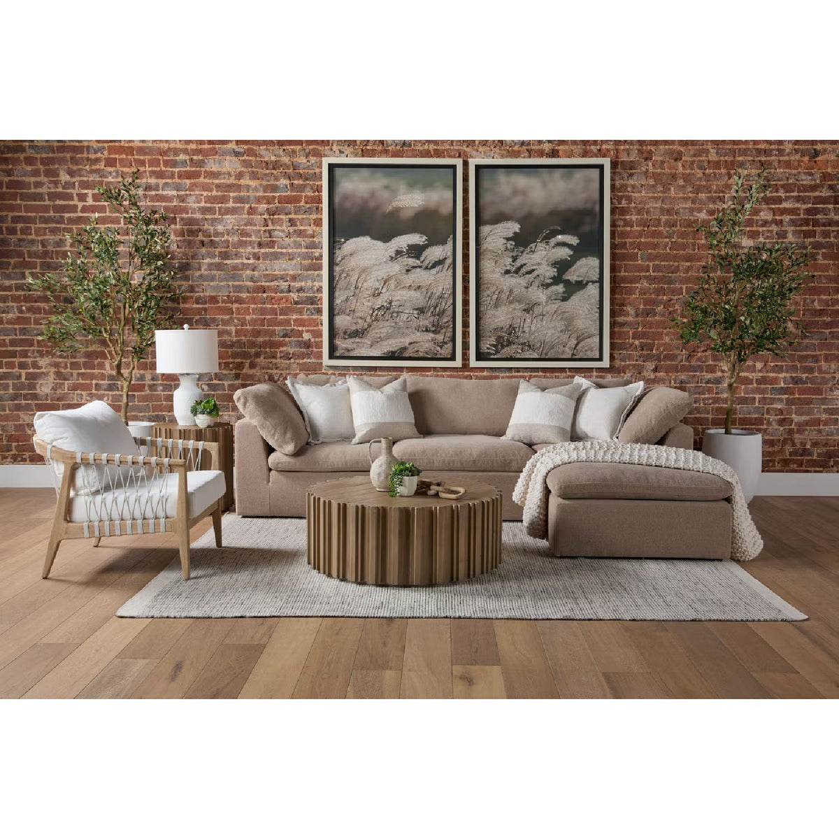 Modern European furniture - Square Cushioned Modular Ottoman - www.oroa.com