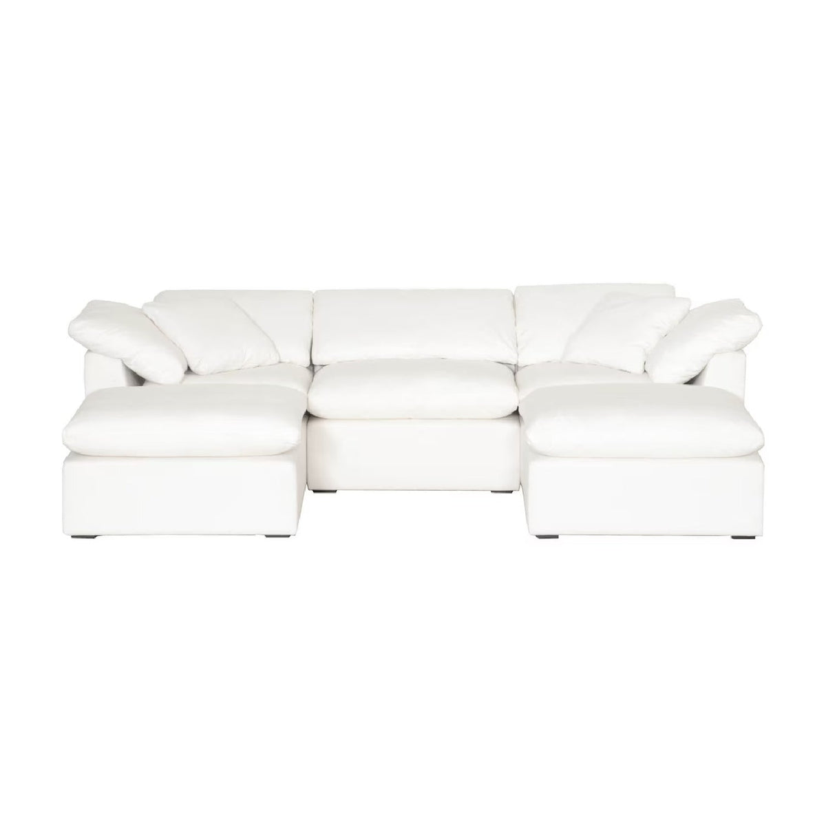 Modern European furniture - Square Cushioned Modular Ottoman - www.oroa.com