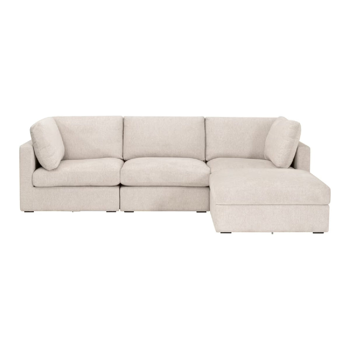 Modern European furniture - Beige Modular Sofa Chair - www.oroa.com