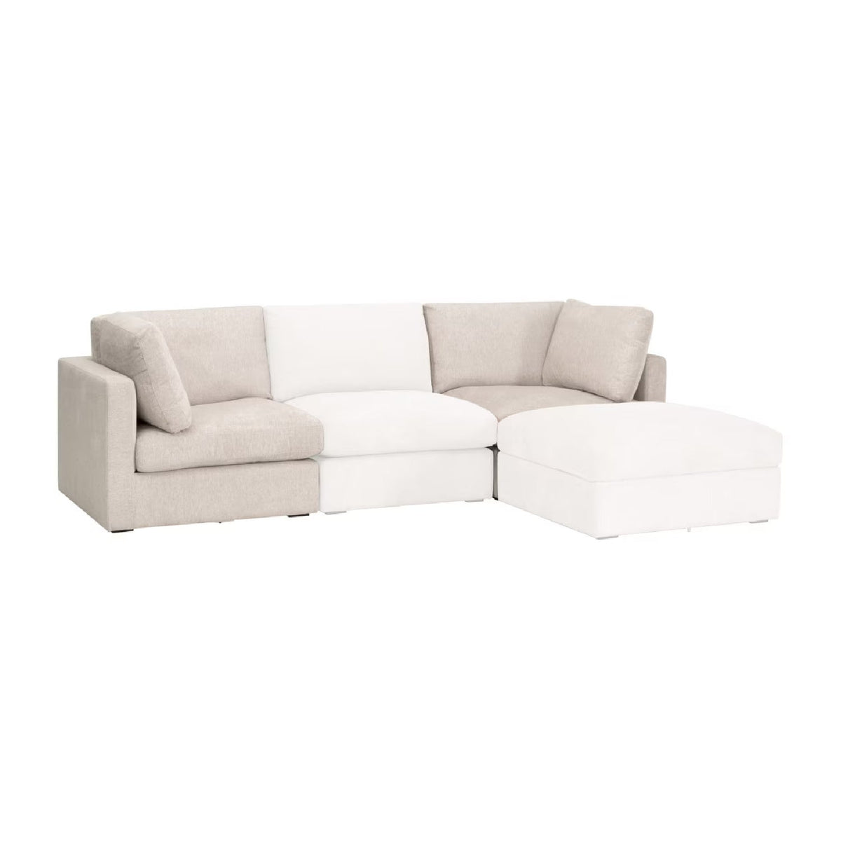 Modern European furniture - Beige Modular Sofa Chair - www.oroa.com