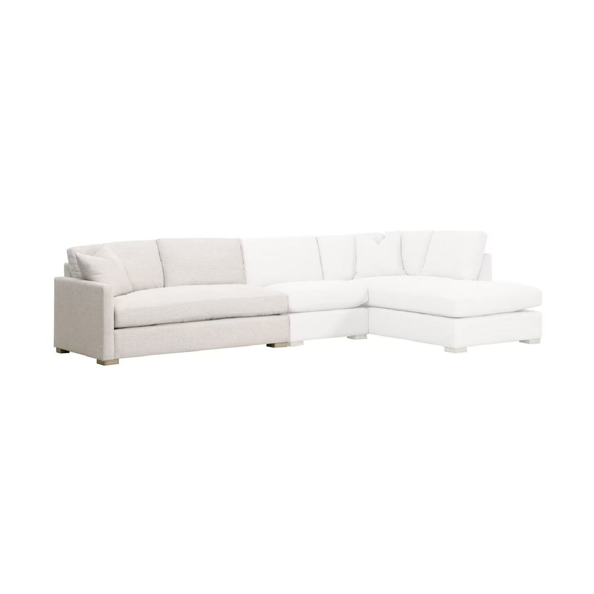 Gray Modular 2-Seater Sofa | Living Essentials Clara