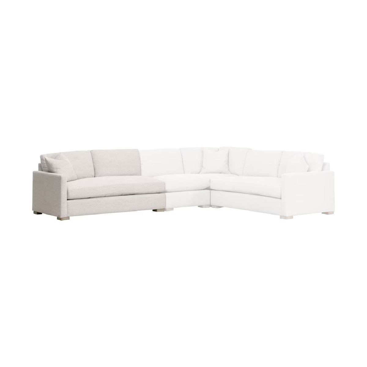 Gray Modular 2-Seater Sofa | Living Essentials Clara