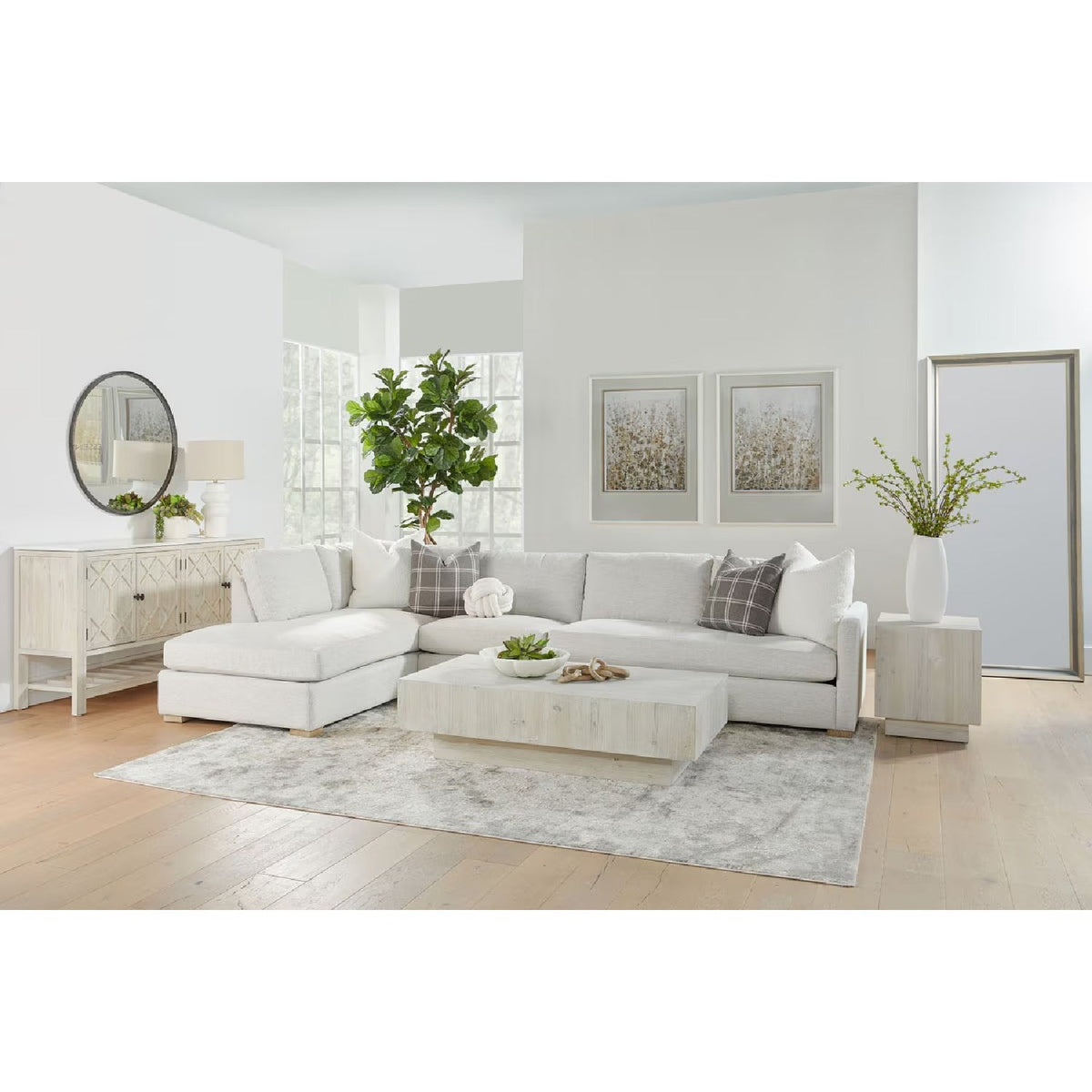 Gray Modular 2-Seater Sofa | Living Essentials Clara