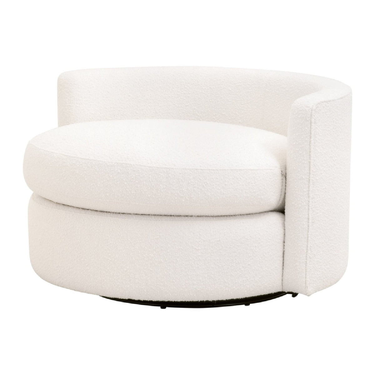 Round Petite Swivel Sofa | Living Essentials Lourne
