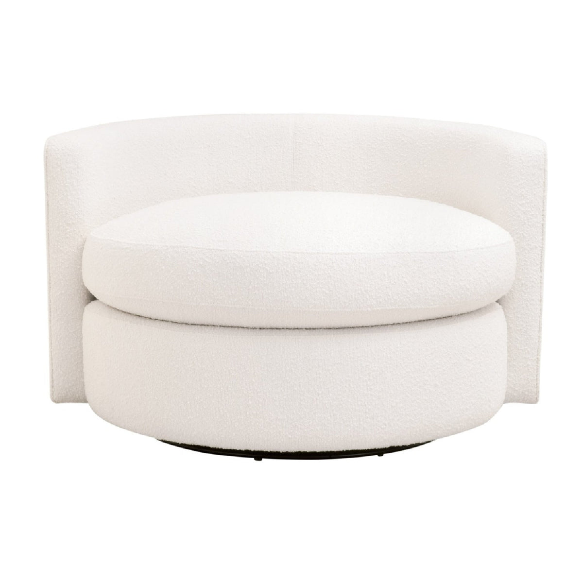 Round Petite Swivel Sofa | Living Essentials Lourne