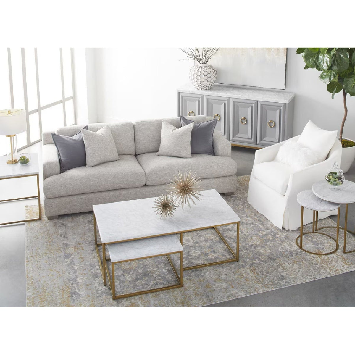 Skirted Swivel Club Chair | Living Essentials Faye